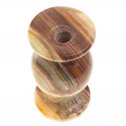 Подсвечник для церковной свечи из оникса 4х7,5 см (1,5х3)
