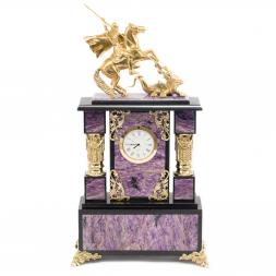 Часы &amp;quot;Георгий Победоносец&amp;quot; чароит