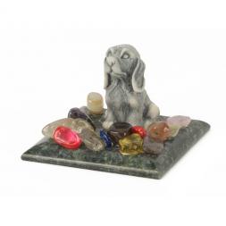 Сувенир "Щенок малый №1" из мрамолита