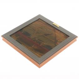 Панно &amp;quot;Георгий Победоносец&amp;quot; яшма багет