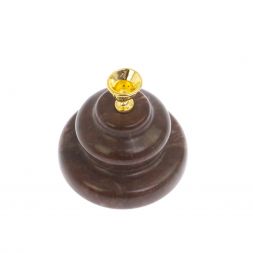 Подсвечник церковный из лемезита 5х5 см