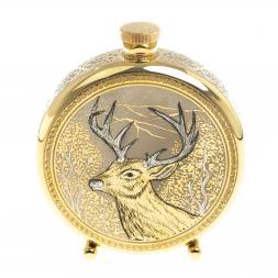 Подарочный набор &amp;quot;Олень&amp;quot; фляжка и 2 стопки перевертыша Златоуст