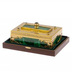 Малахитовая шкатулка &amp;quot;Гармония&amp;quot; Златоуст