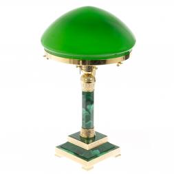 Лампа настольная камень малахит Златоуст