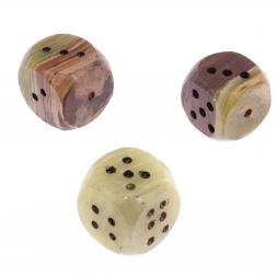 Сувенир кубик игральный из оникса 2,8 см