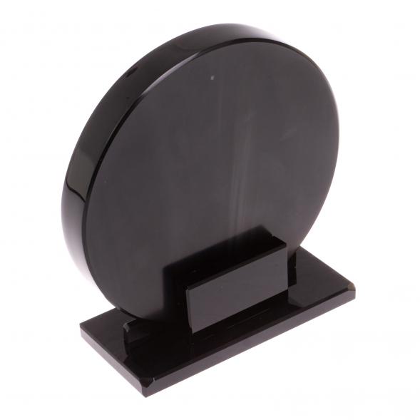 Диск из черного обсидиана 15 см (обсидиановое зеркало) 126780