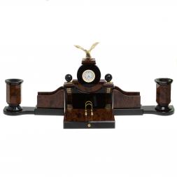 Настольный набор "Орёл" камень обсидиан