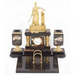 Письменный прибор "Россия" из бронзы и камня