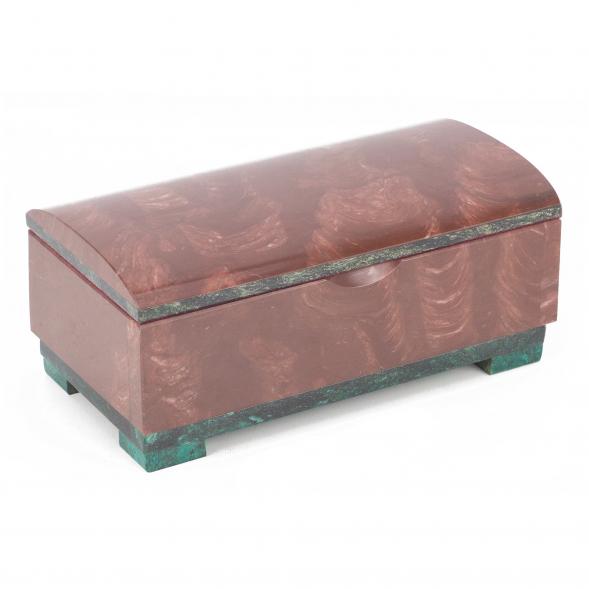 Шкатулка для денег &amp;quot;Купюра&amp;quot; лемезит змеевик с зеркалом 18,5х10х8 см 118938