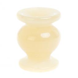 Подсвечник церковный из медового оникса 4х5 см (1,5х2)