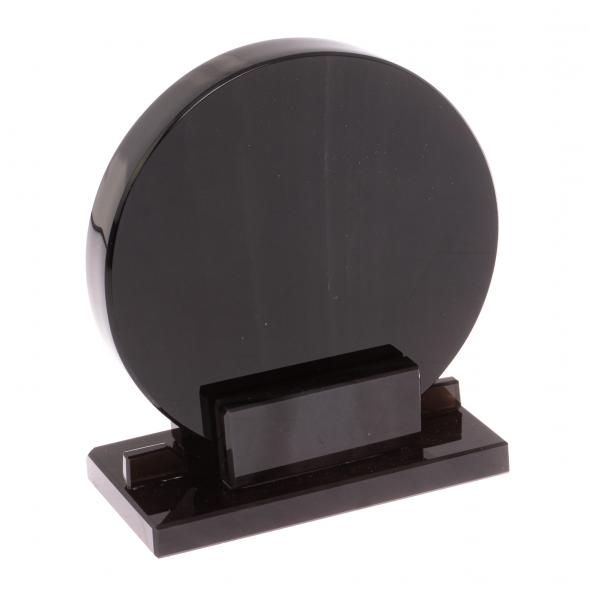 Диск из черного обсидиана 12 см (обсидиановое зеркало) 126781