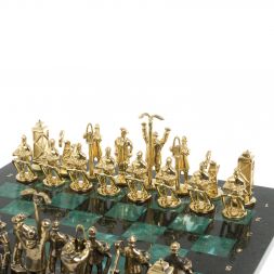 Шахматы сувенирные &amp;quot;Нефтяники&amp;quot; 44х44 см шабровский змеевик