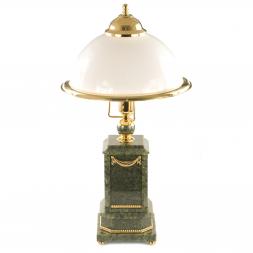 Настольная лампа камень нефрит