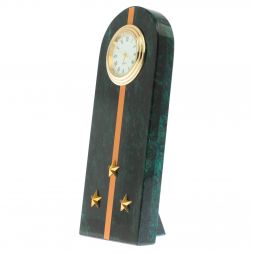 Часы &amp;quot;Погон старший лейтенант МЧС&amp;quot; камень змеевик