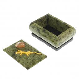 Шкатулка с ящерицей 8,5х6,5х5 см