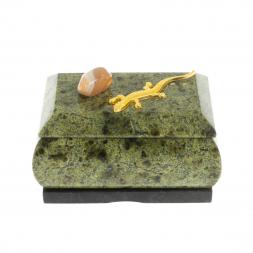 Шкатулка с ящерицей 8,5х6,5х5 см