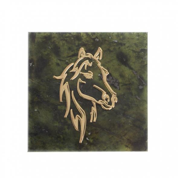 Магнит &amp;quot;Лошадь&amp;quot; камень змеевик 116208