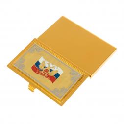 Визитница карманная "Герб России" Златоуст