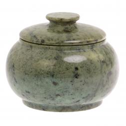 Сахарница из нефрита 10,5х7,5 см