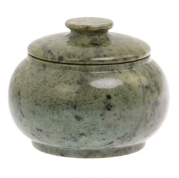 Сахарница из нефрита 10,5х7,5 см 125503