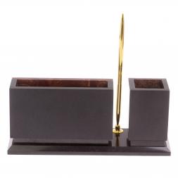 Письменный мини-набор &amp;quot;Герб России&amp;quot; камень лемезит