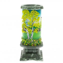 Ваза &amp;quot;Лето&amp;quot; из змеевика 8х8х17,5 см