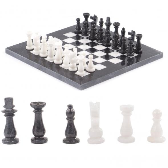 Настольные шахматы &amp;quot;Классические&amp;quot; камень мрамор 25х25 см 121653