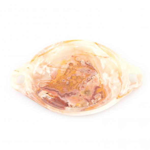 Каменный поднос из оникса с ручками 19,5х15,5х2 см (6) 121806