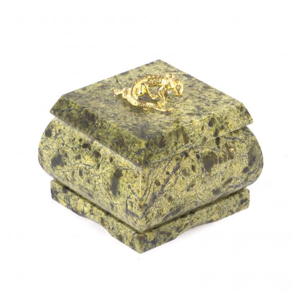 Шкатулка для украшений змеевик 5,5х6,5х5,5 см 112069