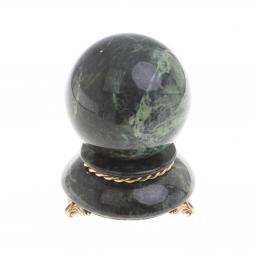Шар "Антистресс" из нефрита 10 см на подставке