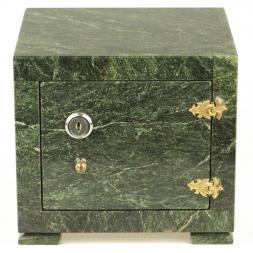 Сейф малый камень змеевик 18,5х16х17 см