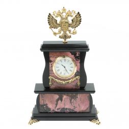 Часы &amp;quot;Герб&amp;quot; камень родонит