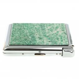 Портсигар на 20 сигарет с зажигалкой камень лиственит