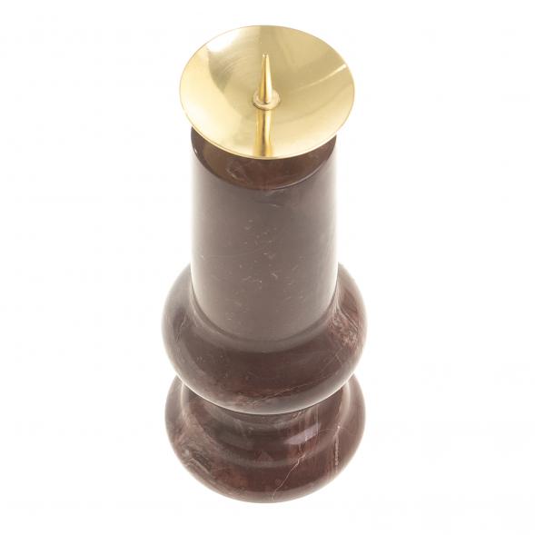 Подсвечник большой камень лемезит 4,5х12,5 см 123511