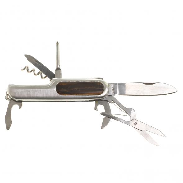 Нож мультитул складной 7 в 1 с камнем тигровый глаз 123865