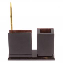 Письменный мини-набор из лемезита и долерита