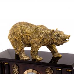 Настольный прибор "Медведь" из обсидиана