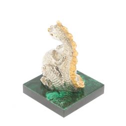 Статуэтка &amp;quot;Пузатый дракон&amp;quot; малахит бронза