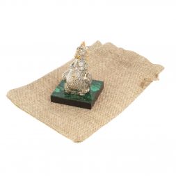 Статуэтка &amp;quot;Пузатый дракон&amp;quot; малахит бронза