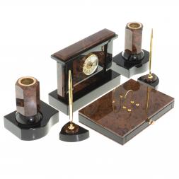 Письменный набор &amp;quot;Королевский&amp;quot; из обсидиана