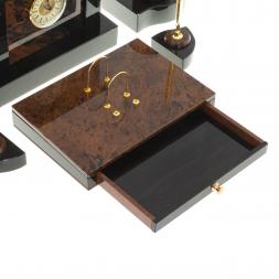 Письменный набор &amp;quot;Королевский&amp;quot; из обсидиана