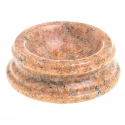 Пепельница из розового мрамора 10х3,5 см