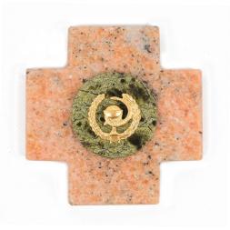 Магнит Медицинская служба мрамор змеевик зеленый