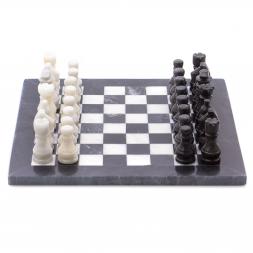 Шахматы из мрамора "Классические" доска 30х30 см