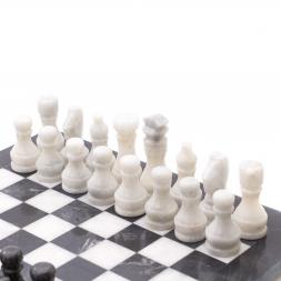 Шахматы из мрамора "Классические" доска 30х30 см