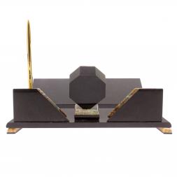 Письменный прибор &amp;quot;Эталон&amp;quot; камень офиокальцит