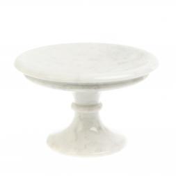 Ваза для фруктов из белого мрамора 24х24х15 см