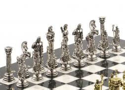 Шахматы настольные &amp;quot;Посейдон&amp;quot; 32х32 см доска из камня