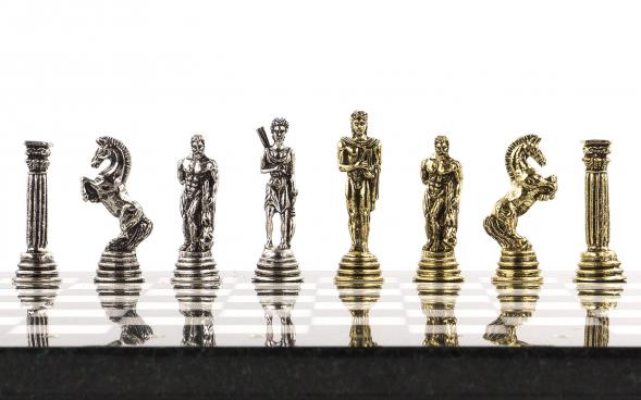 Шахматы настольные &amp;quot;Посейдон&amp;quot; 32х32 см доска из камня 120786