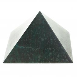 Пирамида 10х10х6,3 см камень змеевик